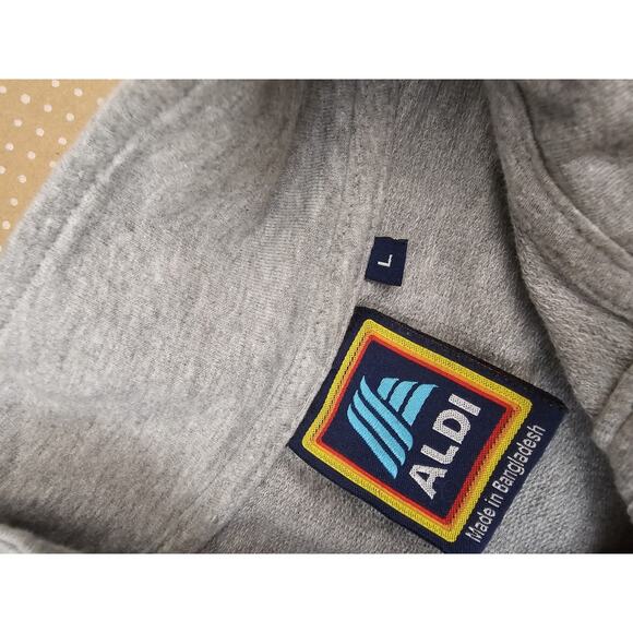 Aldi 1/4 Zip Pullover Sweatshirt Women's Large Long Sleeve Cotton Poly - Picture 7 of 8